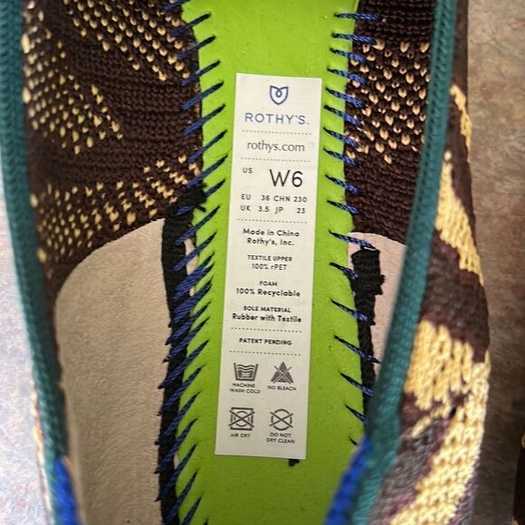 Rothy’s Chai Zebra Loafers size 6 Flats - Picture 3 of 11